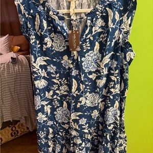 Matilda Jane Blue Floral Peasant Camisole